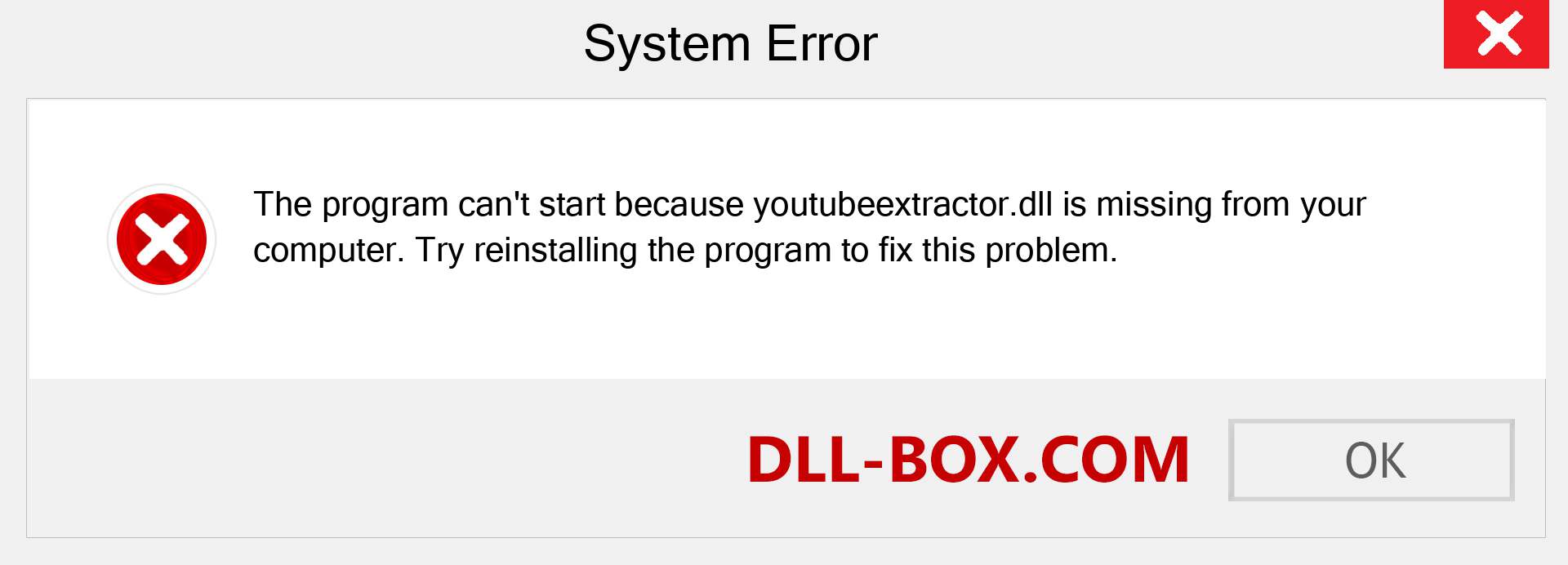  youtubeextractor.dll file is missing?. Download for Windows 7, 8, 10 - Fix  youtubeextractor dll Missing Error on Windows, photos, images